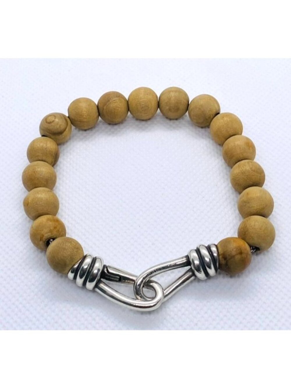 Tiffany & Co Paloma Picasso 925 Wood Ball Bracelet 8.75"